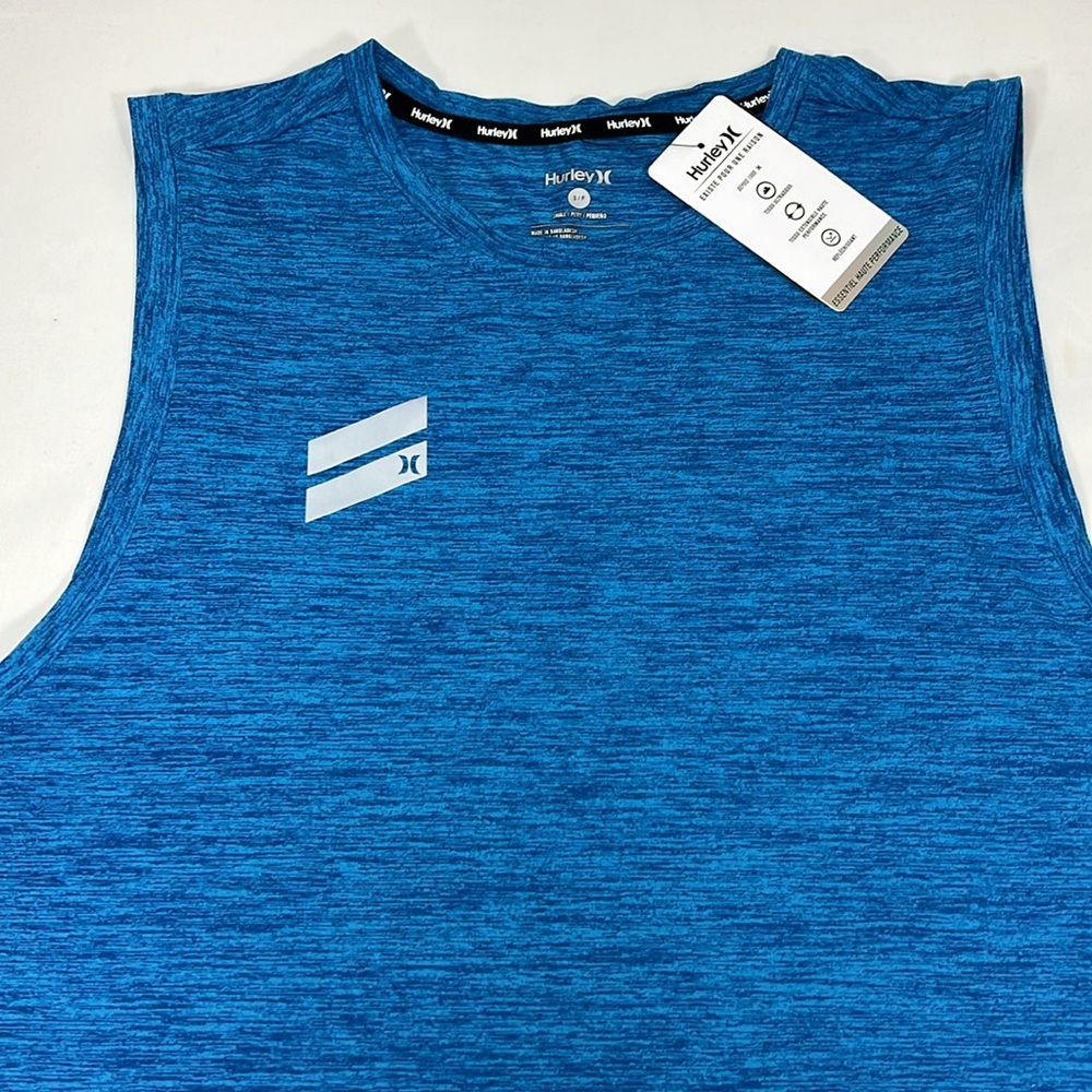 New!  Hurley Exist Performance Tank Blue Size S